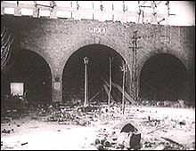 Yijiang Men (Gate) after the fall of the city as filmed in the documentary, Nanking.